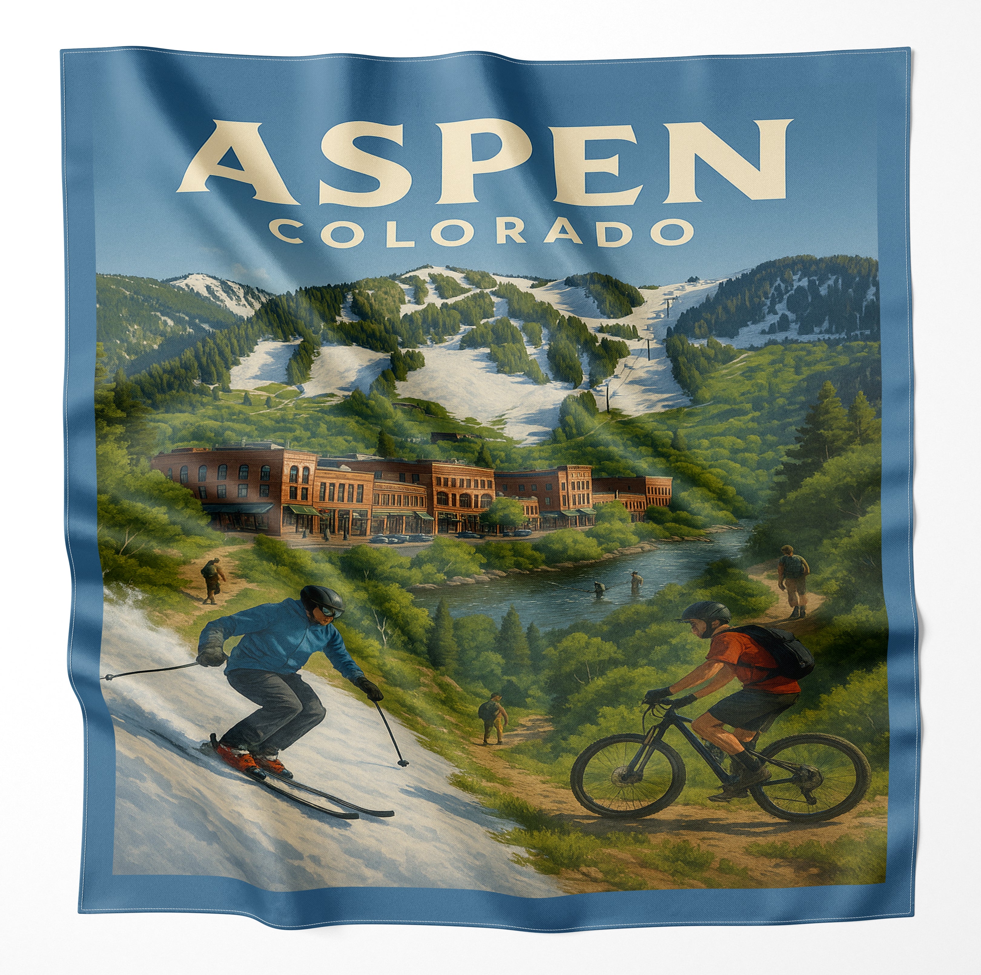 Aspen Colorado Microfiber Cloth Bandana