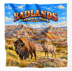 Badlands National Park – Microfiber Map Cloth Bandana