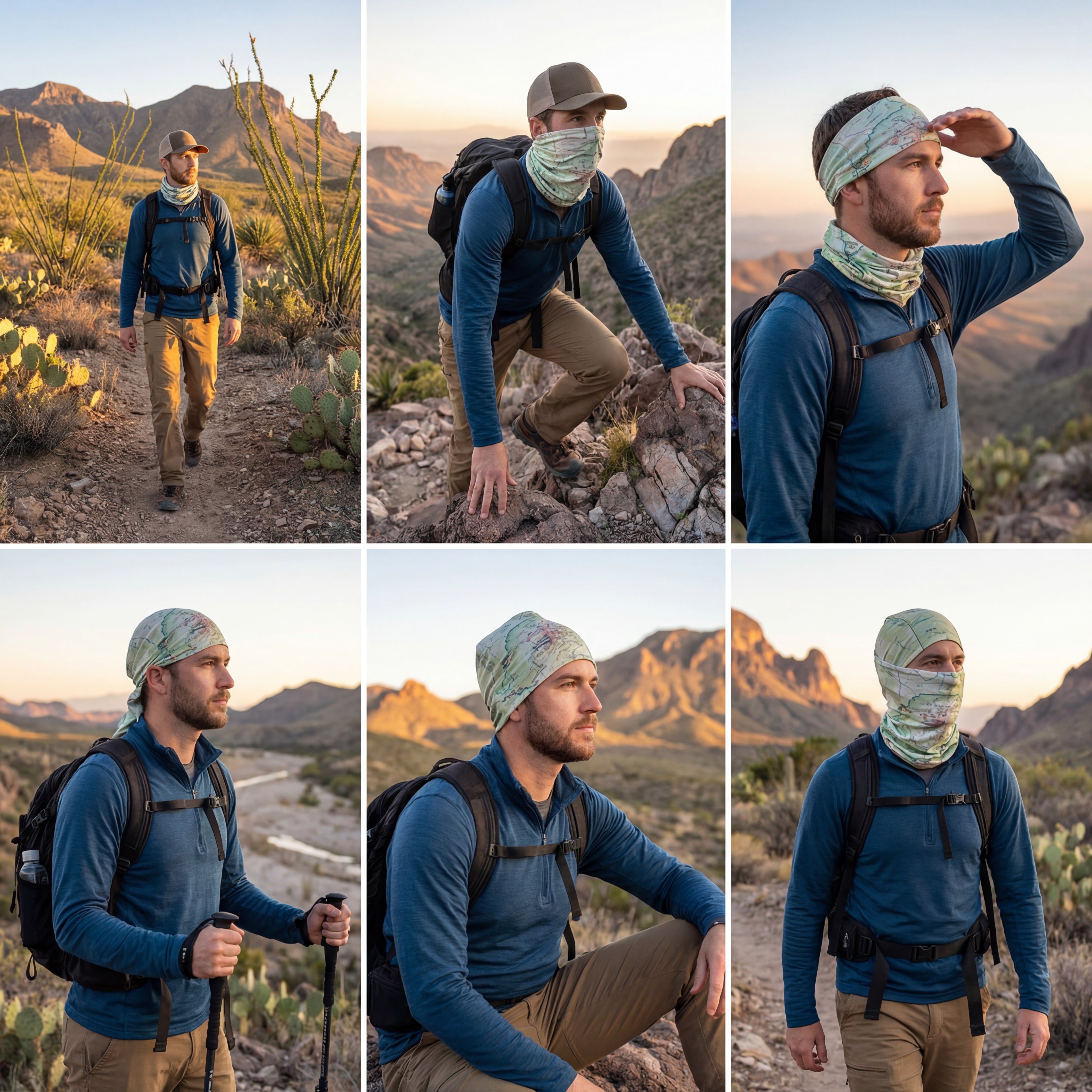 Big Bend National Park Map X Guard Neck Gaiter