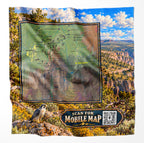 Black Canyon of the Gunnison National Park – Microfiber Map Cloth Bandana