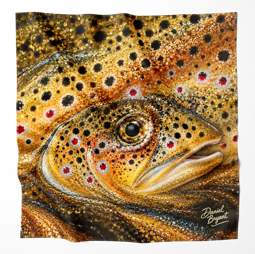 Brown Trout Microfiber Cloth Bandana