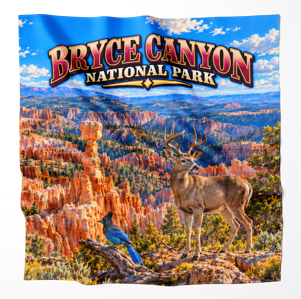 Bryce Canyon National Park – Microfiber Map Cloth Bandana