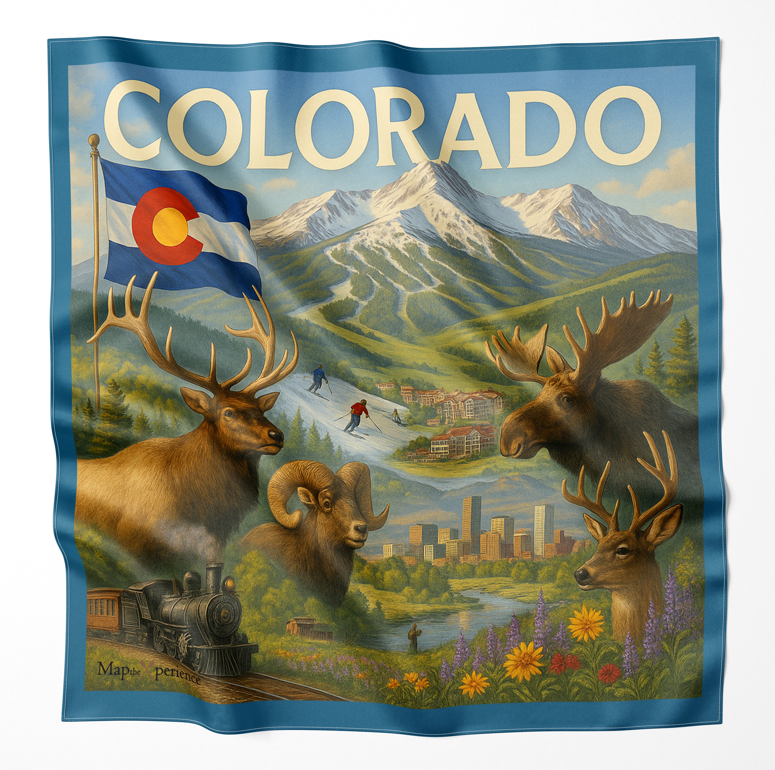 Beaver Creek Colorado Microfiber Cloth Bandana