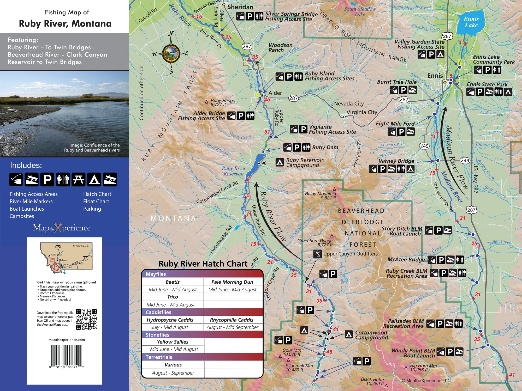 Beaverhead River Montana Fly Fishing Map