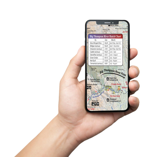 Big Thompson River, Colorado | Fishing Map | Fly Fishing Map | Avenza Map App