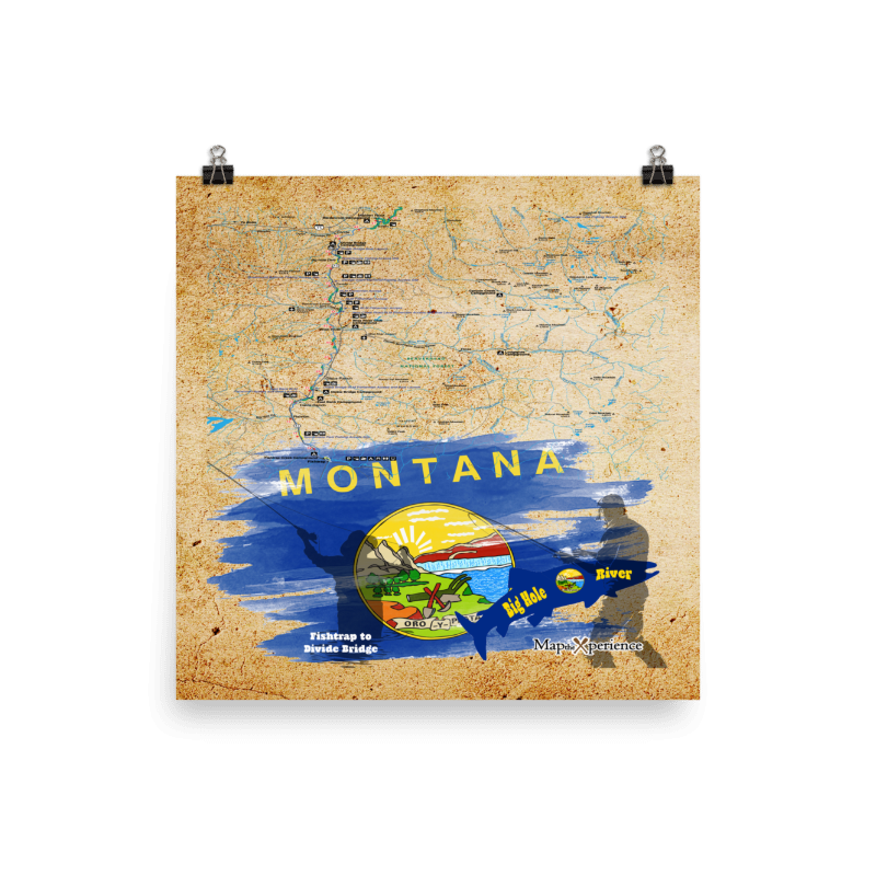 Big Hole River, Montana Map Poster | Free Mobile Map