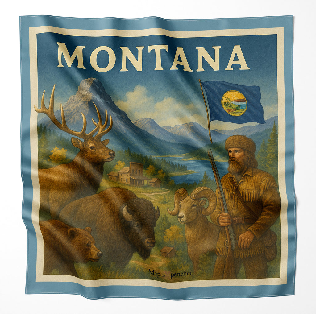 Bighorn River Montana Microfiber Cloth Bandana
