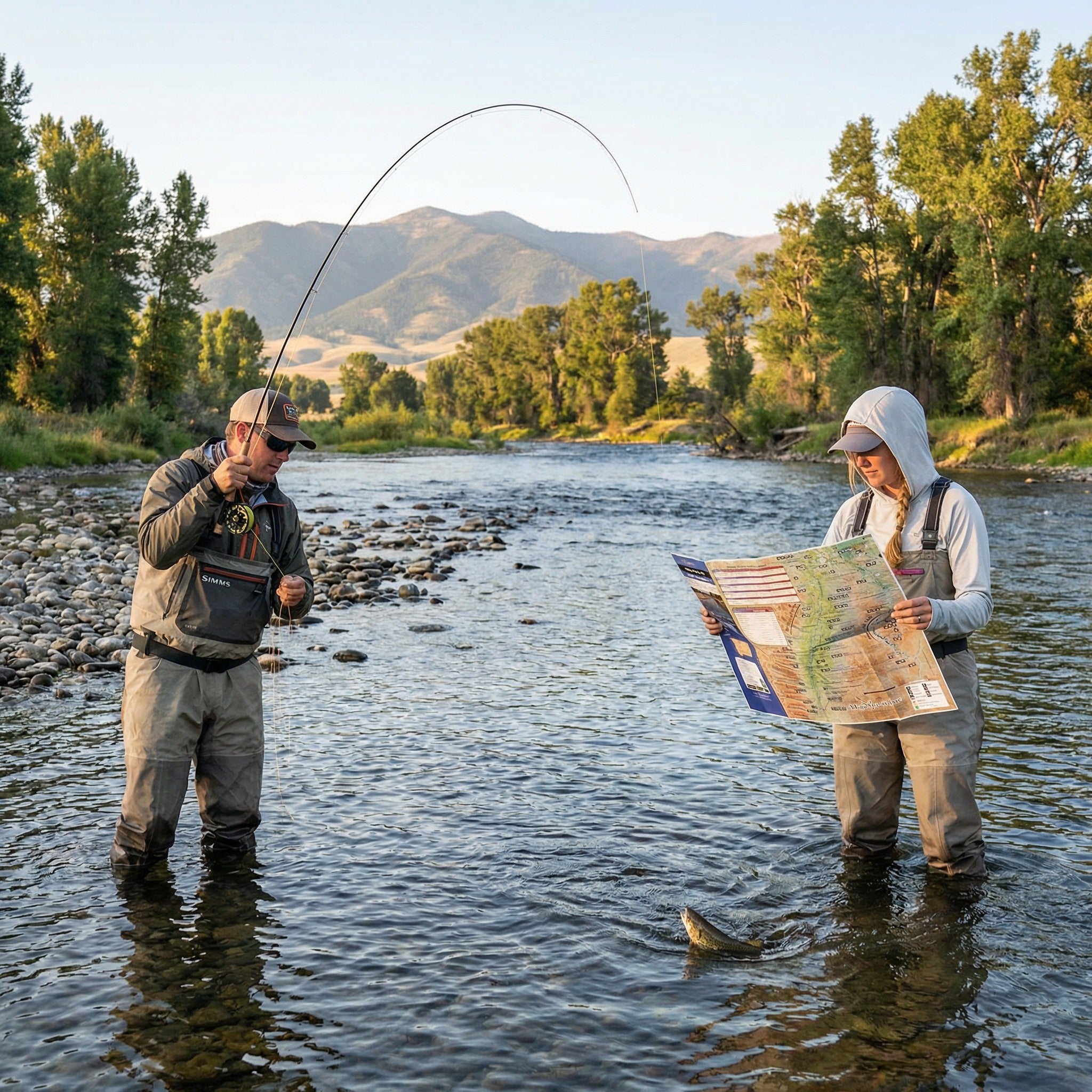 Bitterroot River Montana Fly Fishing Map | Public Access Guide