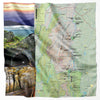 Blue Ridge Parkway, North Carolina Microfiber Map Bandana