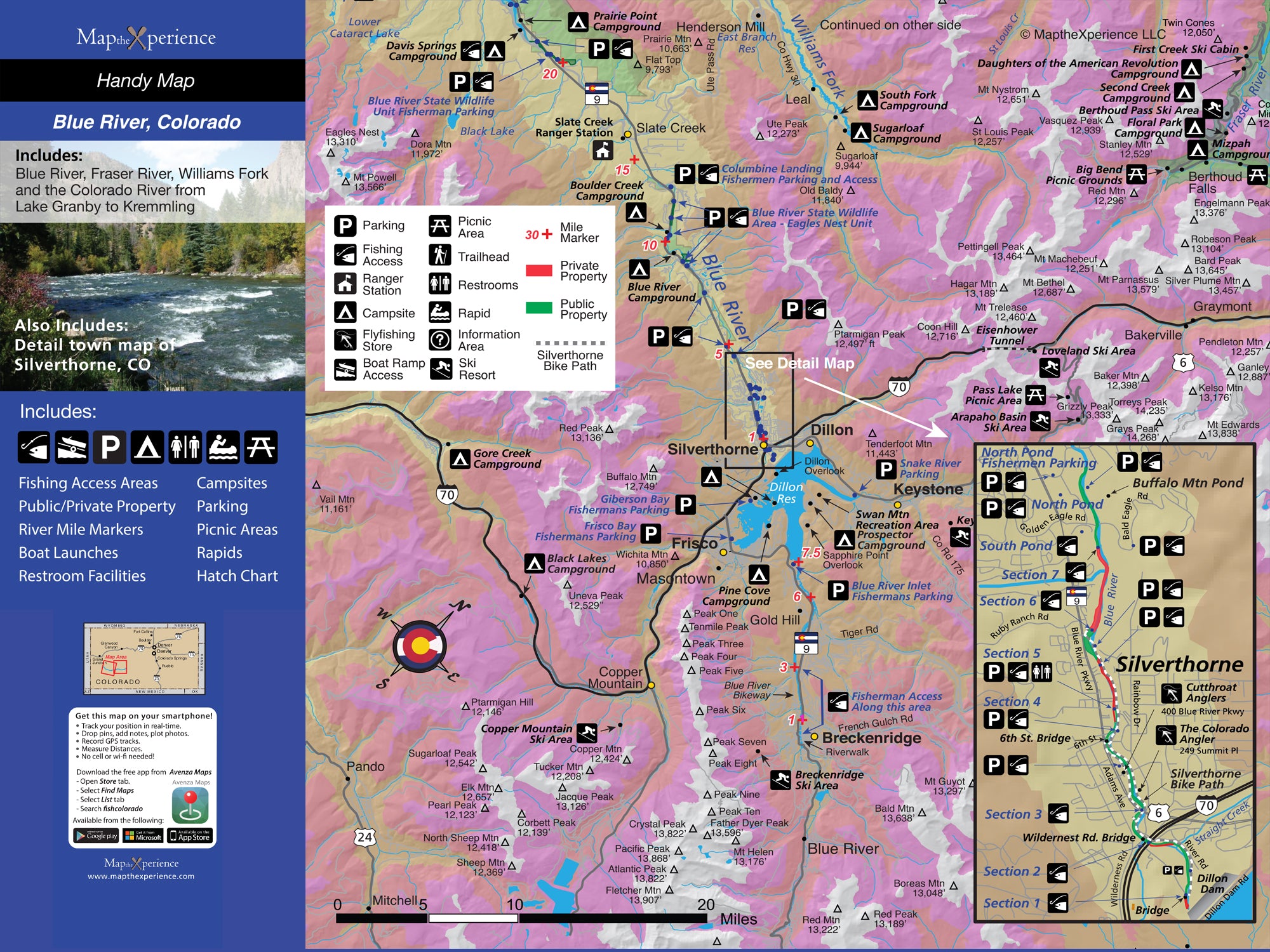 Blue River Colorado Fly Fishing Map | Public Access Guide