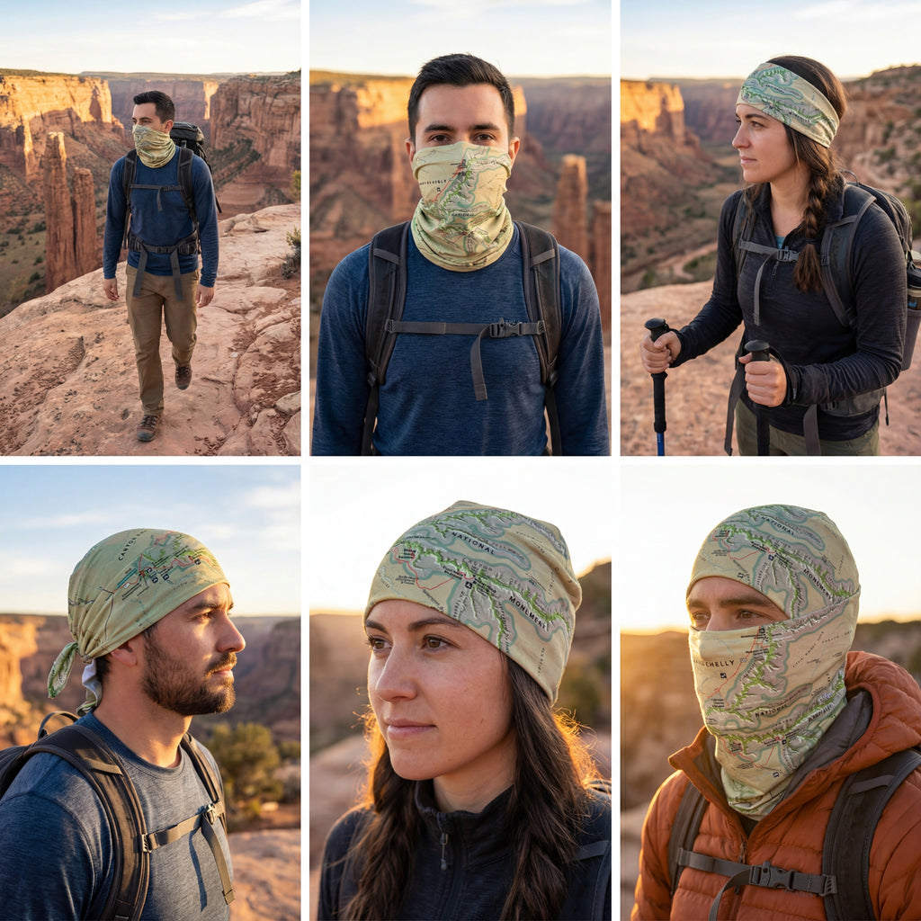Canyon De Chelly National Monument Map X Guard Neck Gaiter