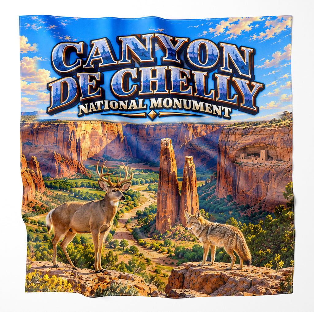 Canyon De Chelly National Monument – Microfiber Map Cloth Bandana