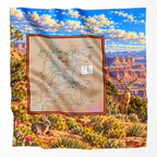 Canyonlands National Park – Microfiber Map Cloth Bandana