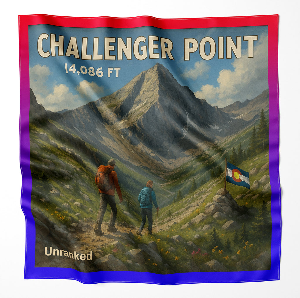 Challenger Point Colorado 14er Microfiber Cloth Bandana