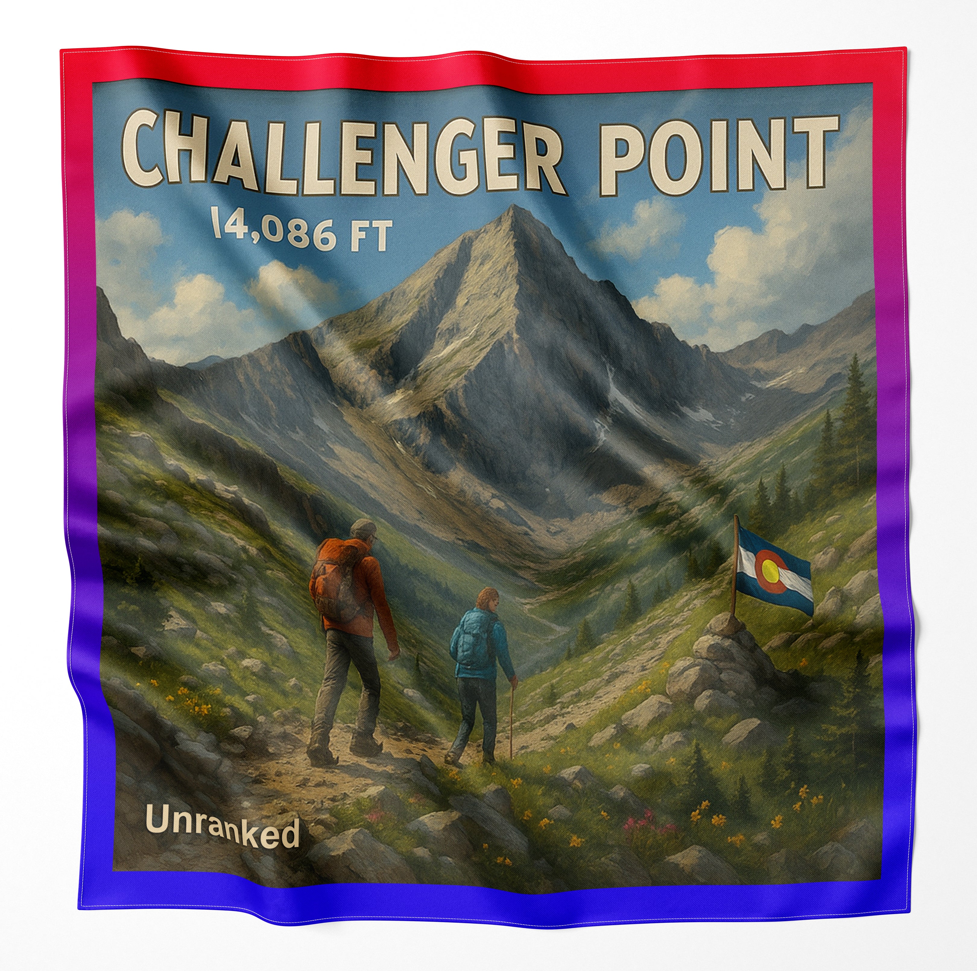 Challenger Point Colorado 14er Microfiber Cloth Bandana