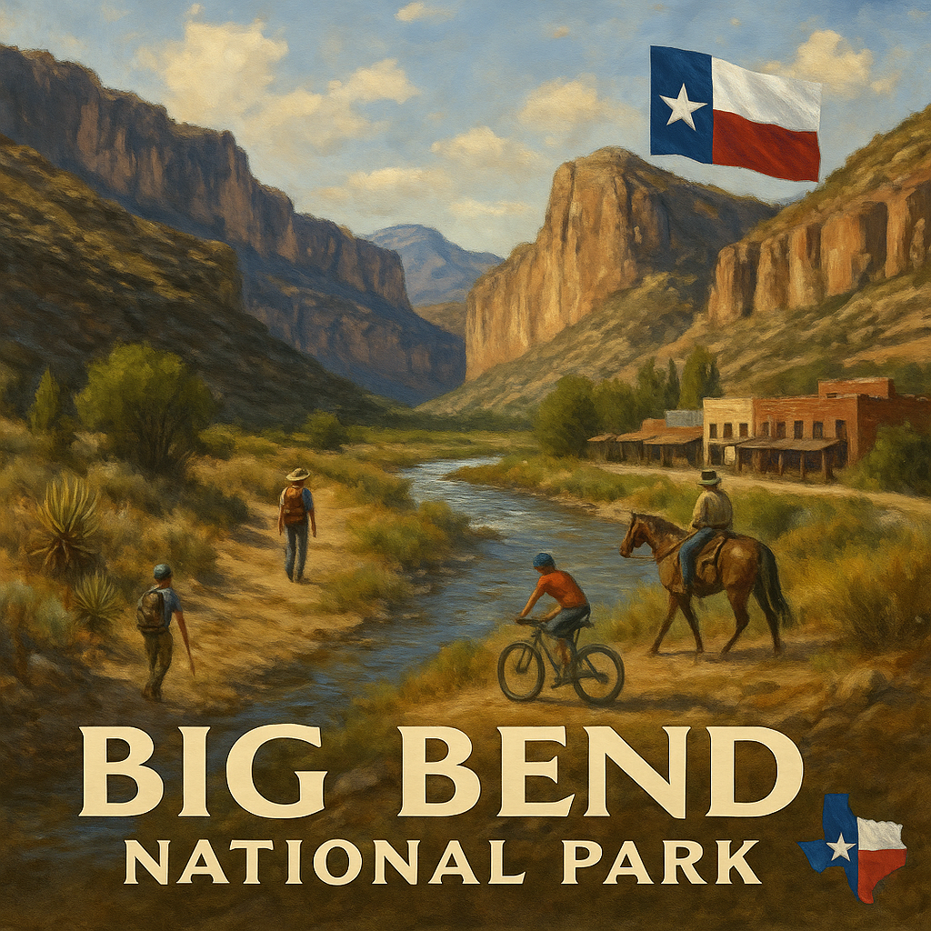 Big Bend National Park Microfiber Map Bandana