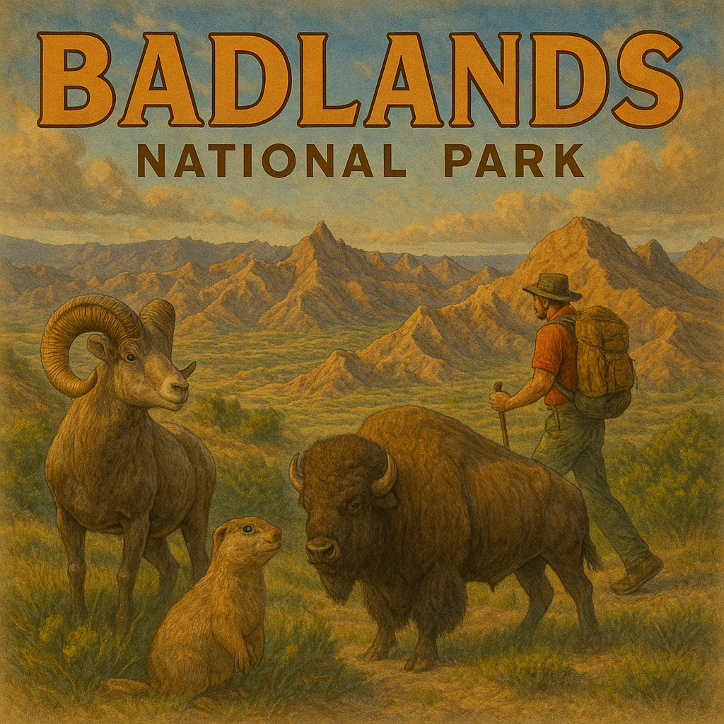 Badlands National Park Microfiber Map Bandana