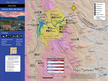 Cimarron River GPS Fishing Map