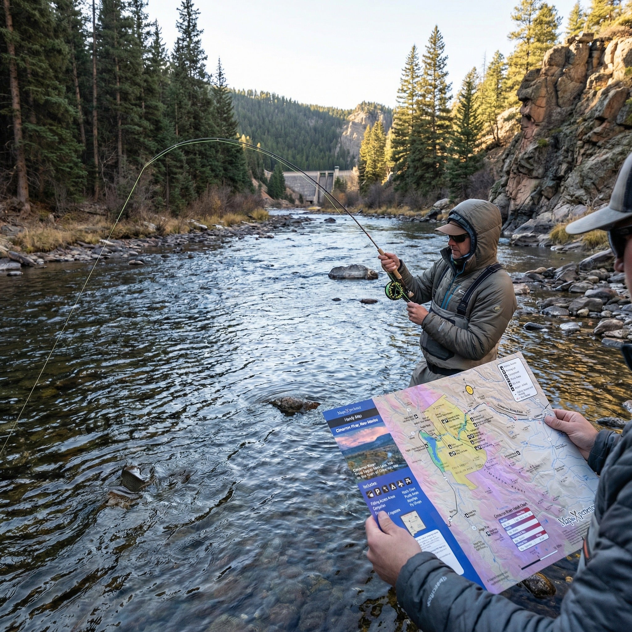 Cimarron River New Mexico Fly Fishing Map | Public Access Guide