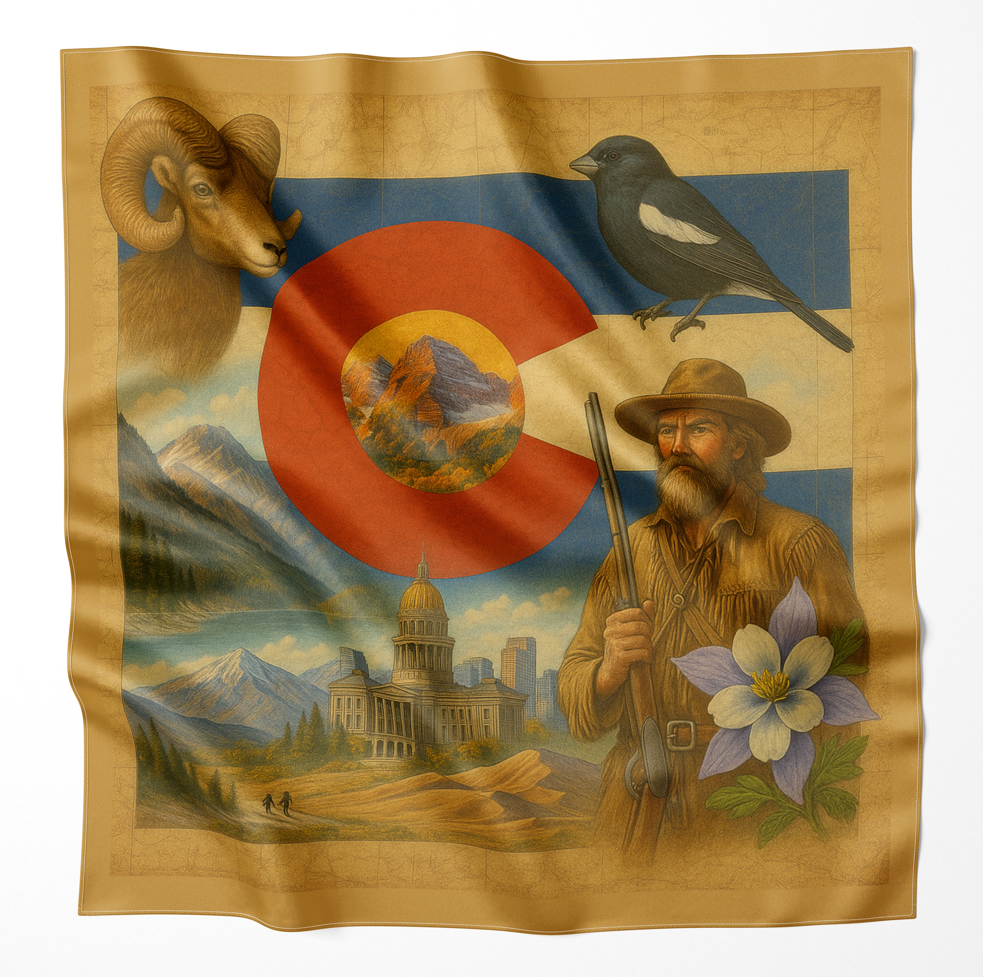 Colorado Microfiber Cloth Bandana