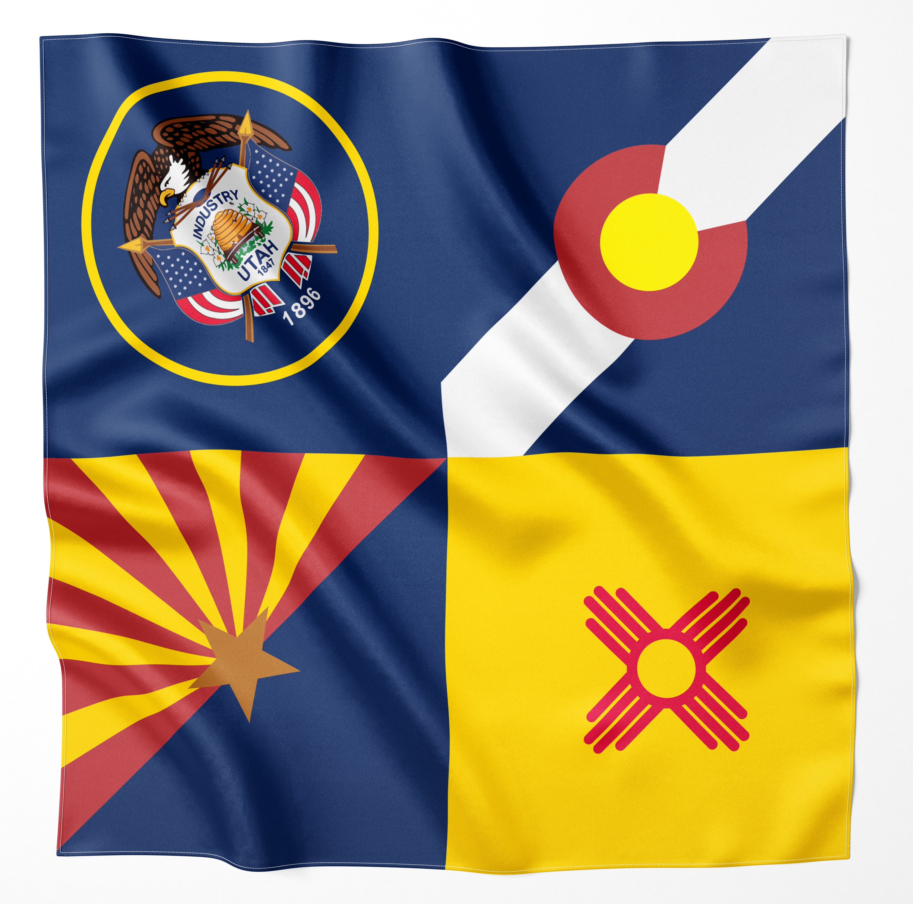 Colorado Plateau Microfiber Map Bandana