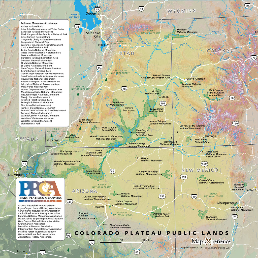 Colorado Plateau Map X Guard Neck Gaiter