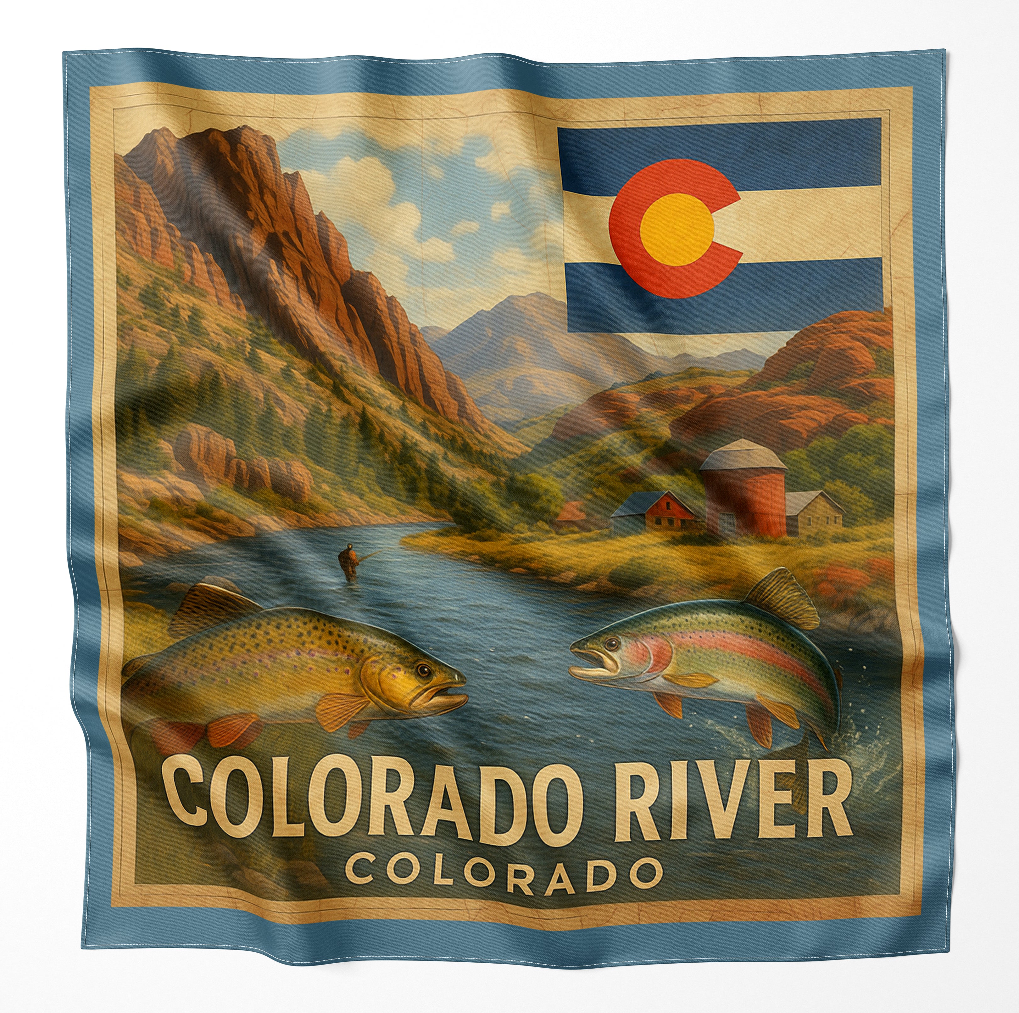 Colorado River Colorado Microfiber Cloth Bandana