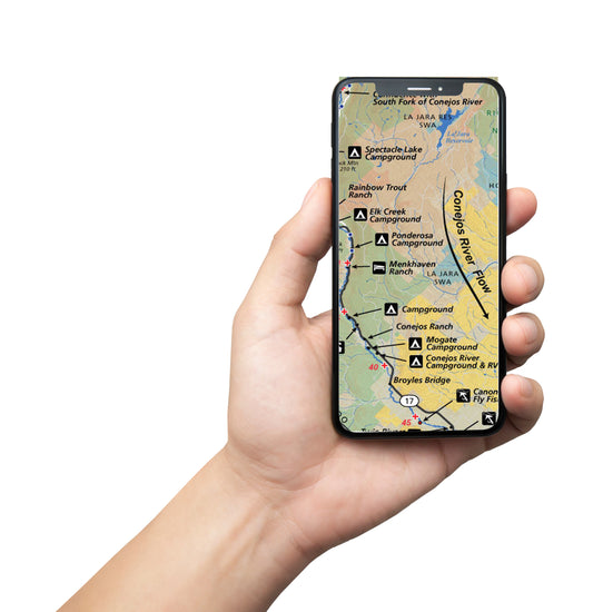 Conejos River, Colorado | Fishing Map | Fly Fishing Map | Avenza Map App