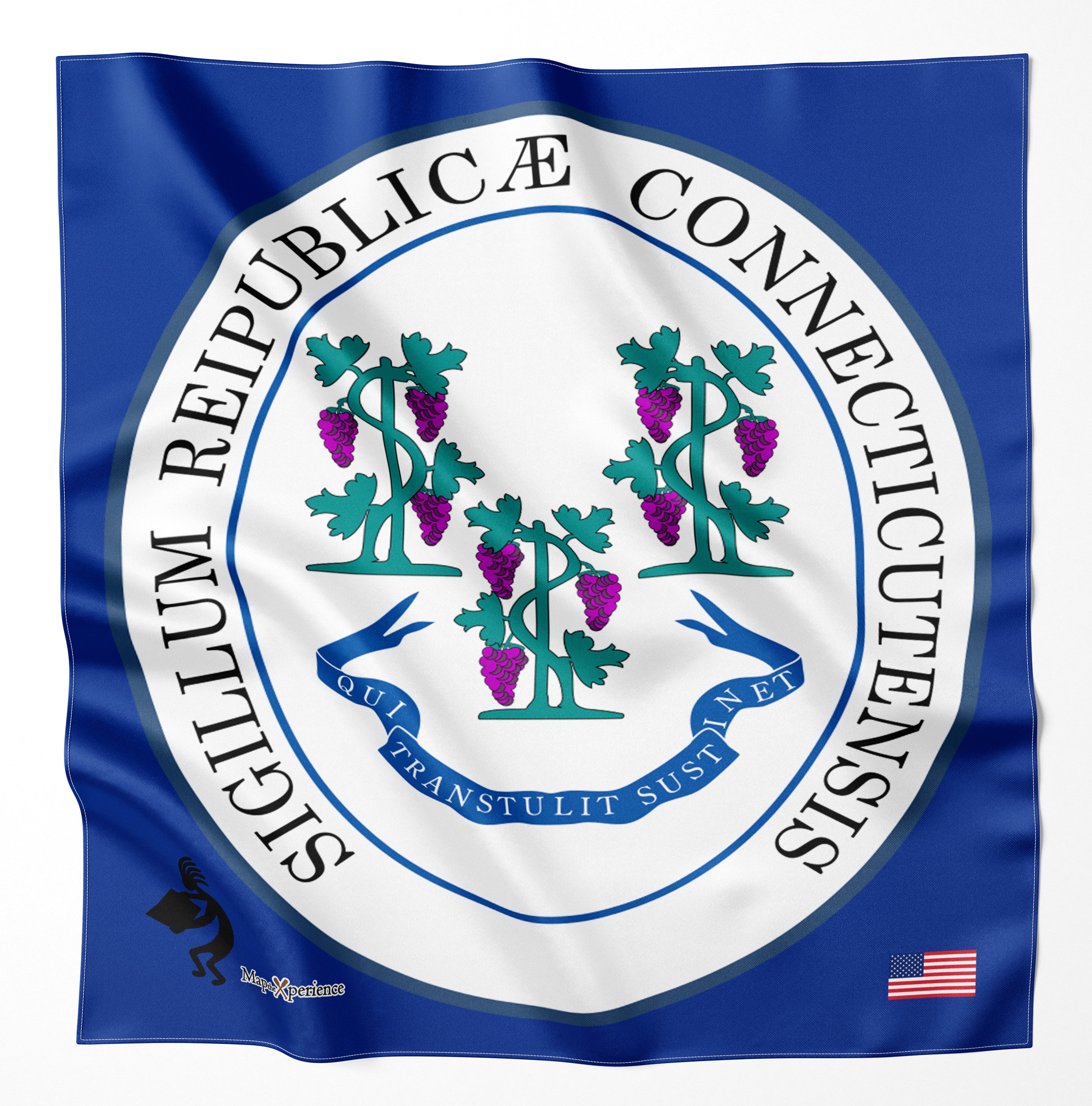 Connecticut Flag Microfiber Bandana