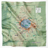 Crater Lake National Park Microfiber Map Bandana