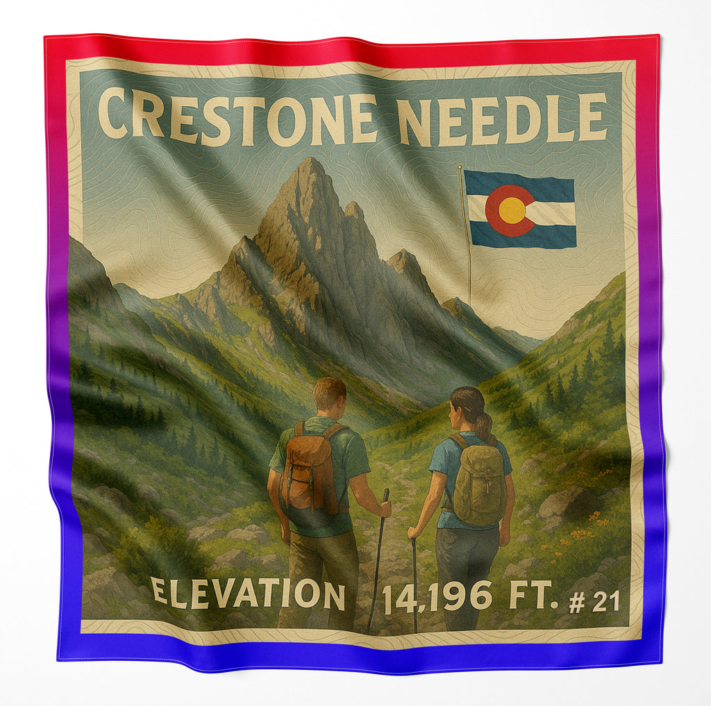 Crestone Needle Colorado 14er Microfiber Cloth Bandana