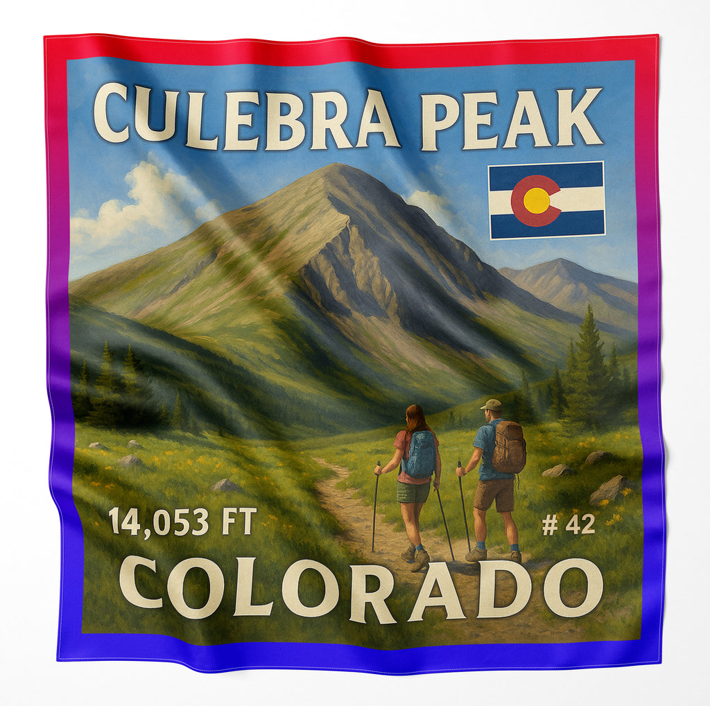 Culebra Peak Colorado 14er Microfiber Cloth Bandana