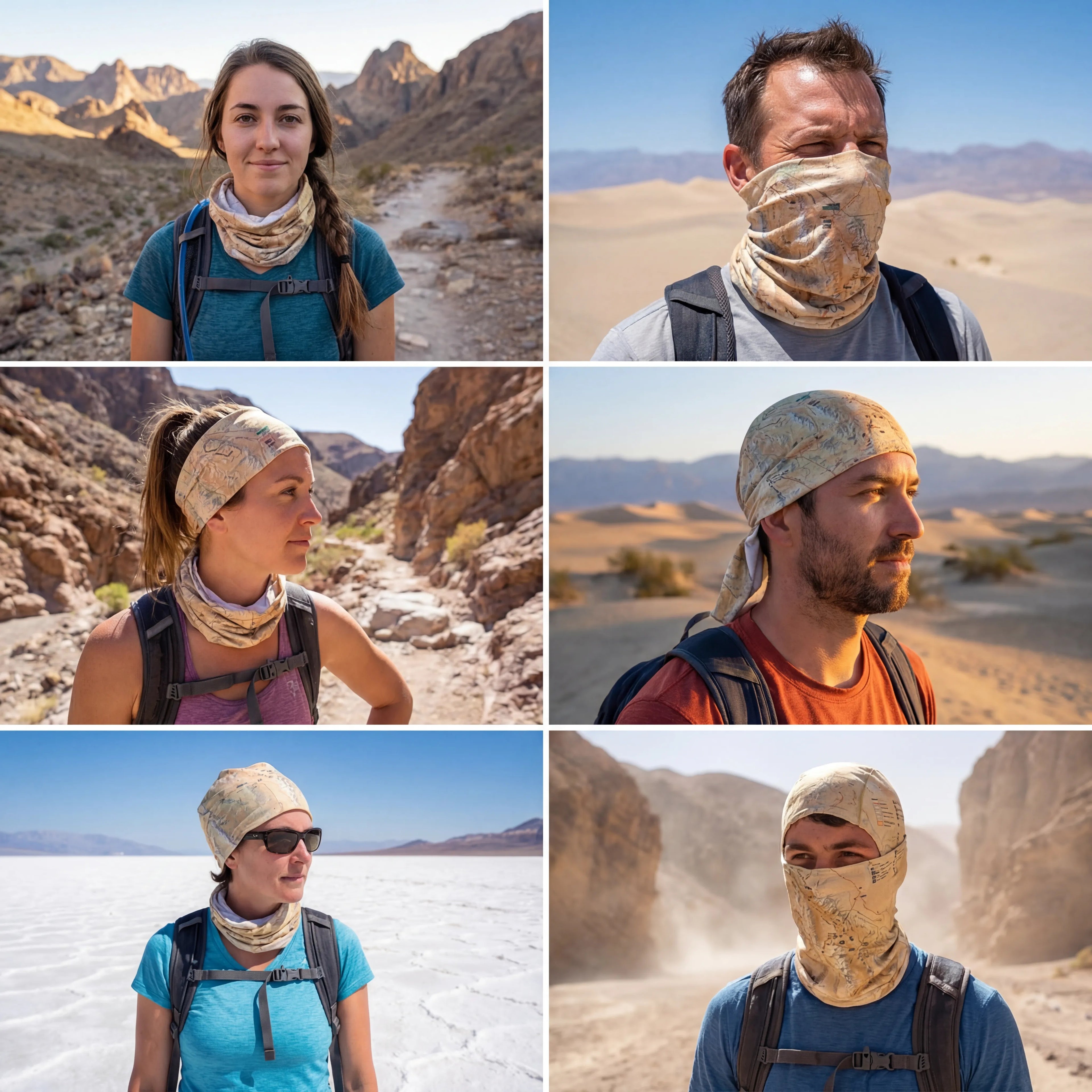 Death Valley National Park Map X Guard Neck Gaiter