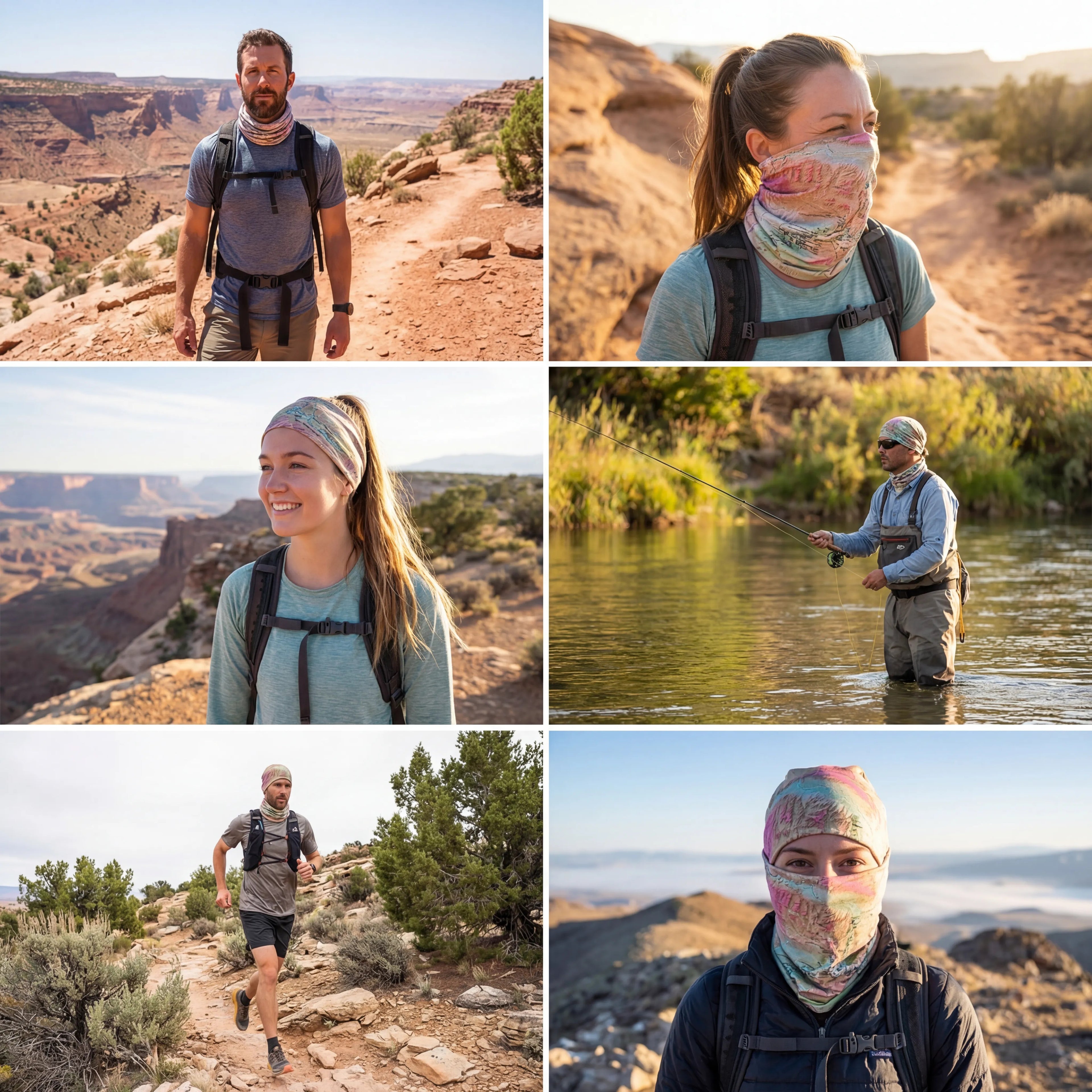 Dinosaur National Monument Map X Guard Neck Gaiter