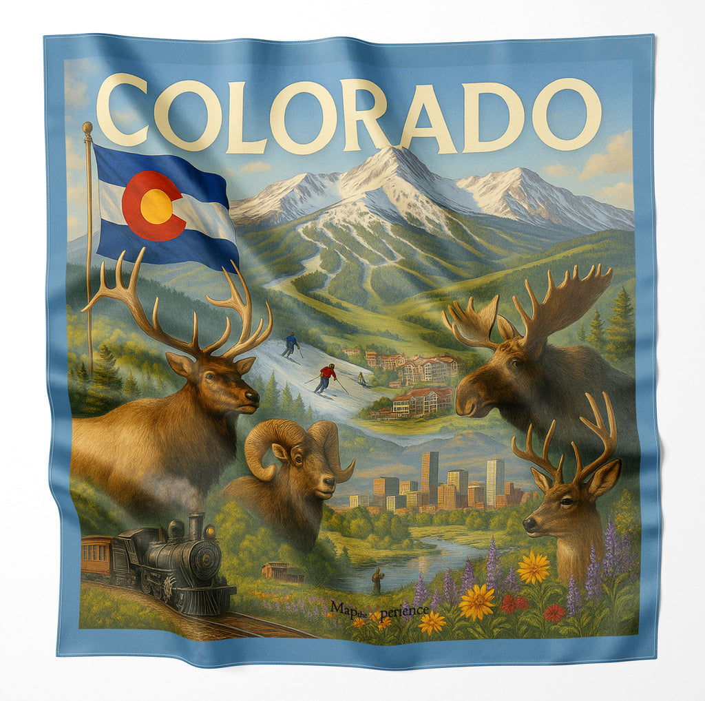 Dolores River Colorado Microfiber Map Bandana