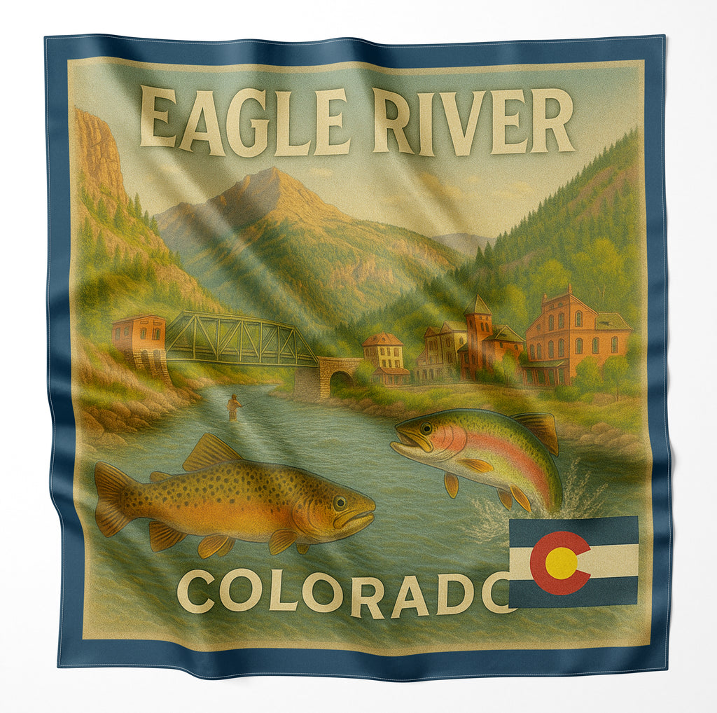 Eagle River Colorado Microfiber Cloth Bandana