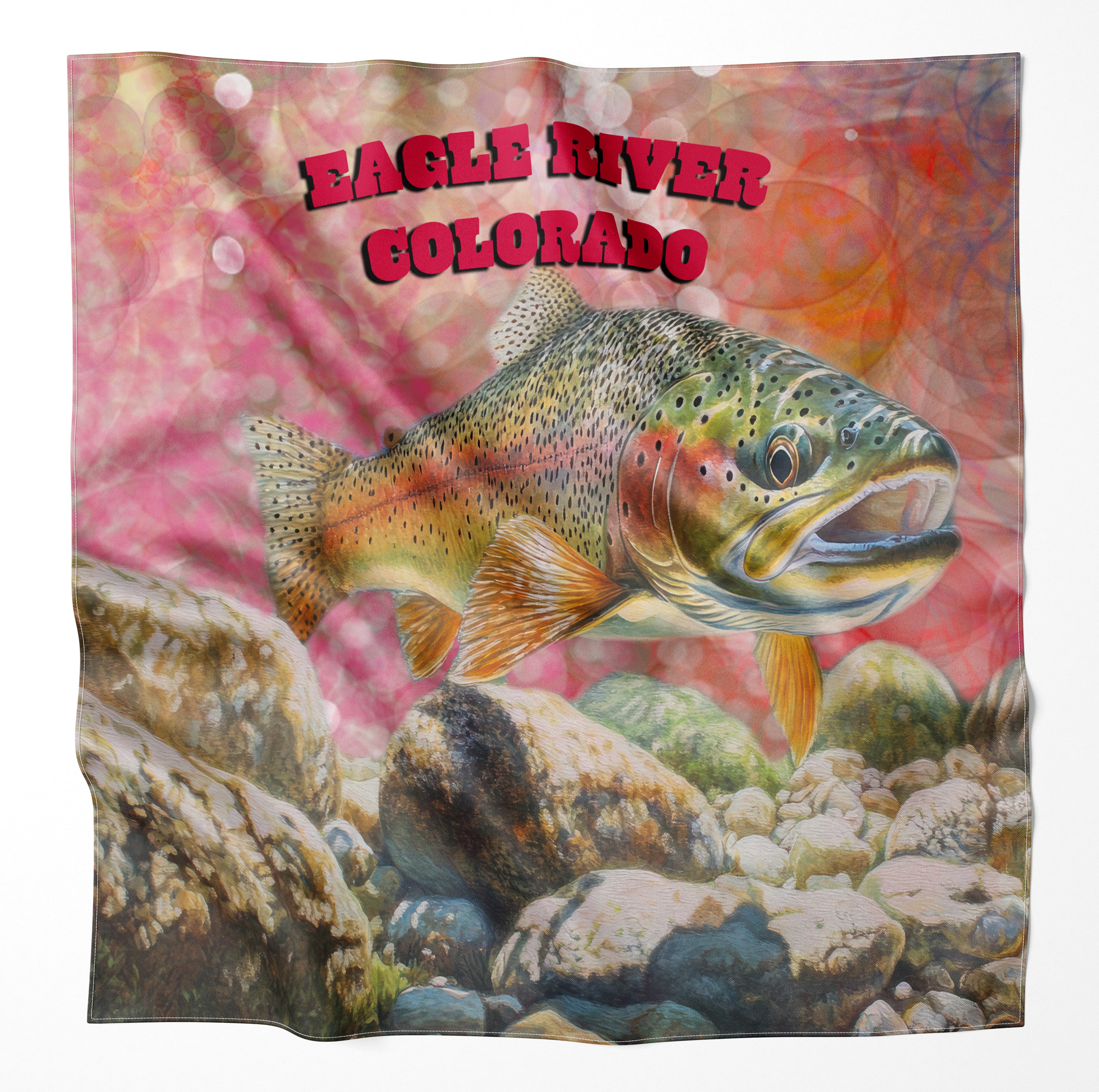 Eagle River Colorado Microfiber Map Bandana