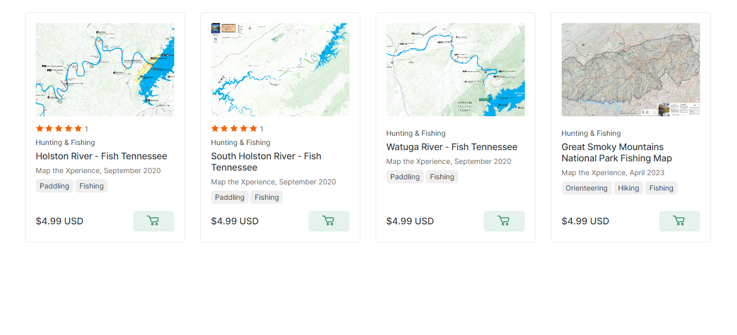Tennessee Fishing Maps | Avenza Map App