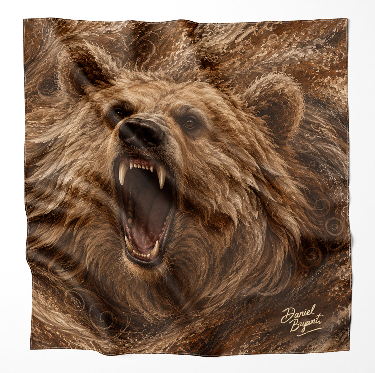 Grizzly Bear Microfiber Cloth Bandana