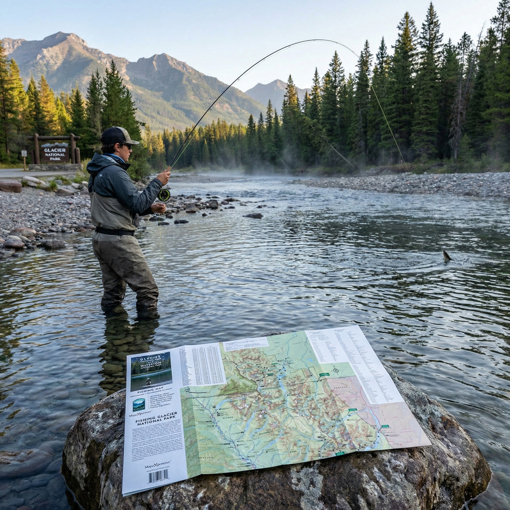 Glacier National Park Fishing Map | Access Guide
