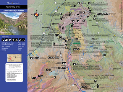 Gunnison River GPS Fishing Map