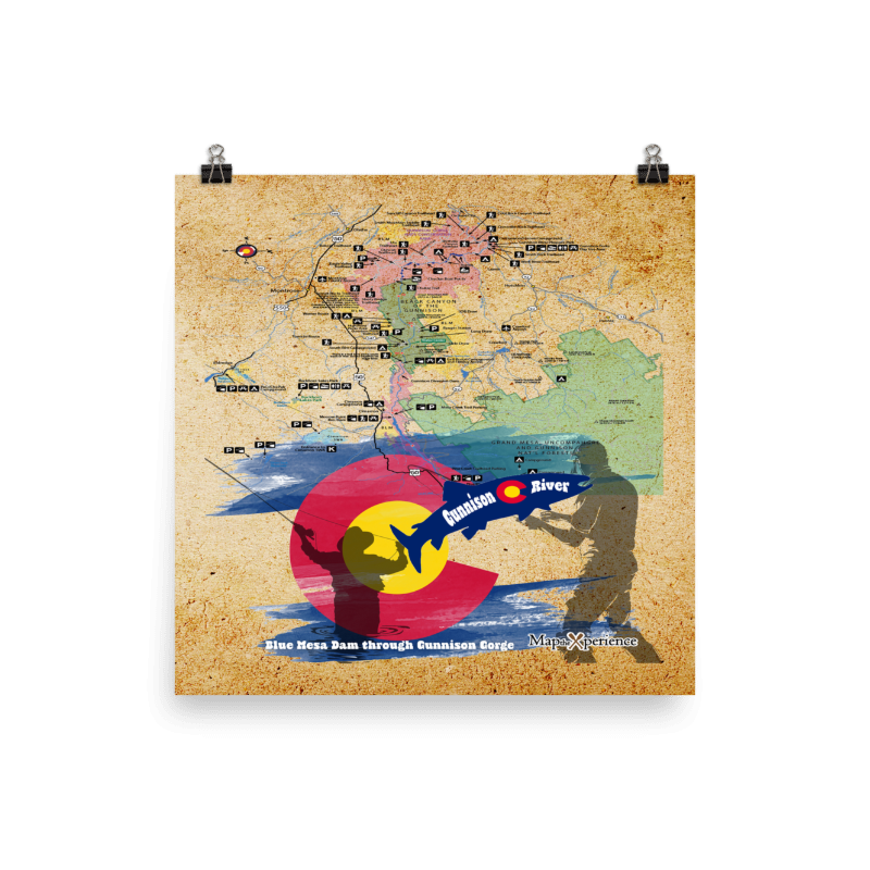 Gunnison River, Colorado Map Poster | Free Mobile Map