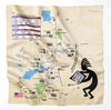 Henry's Fork River, Idaho Microfiber Map Bandana