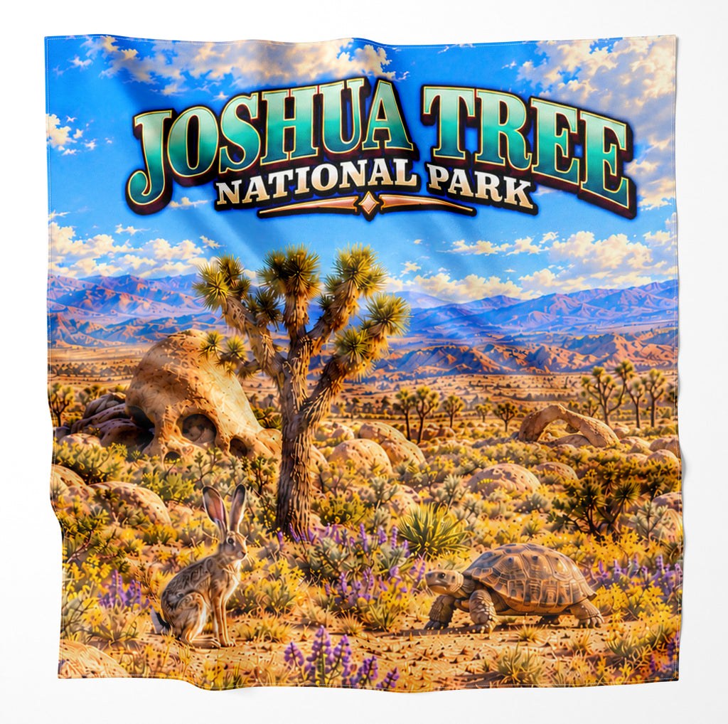 Joshua Tree National Park – Microfiber Map Cloth Bandana