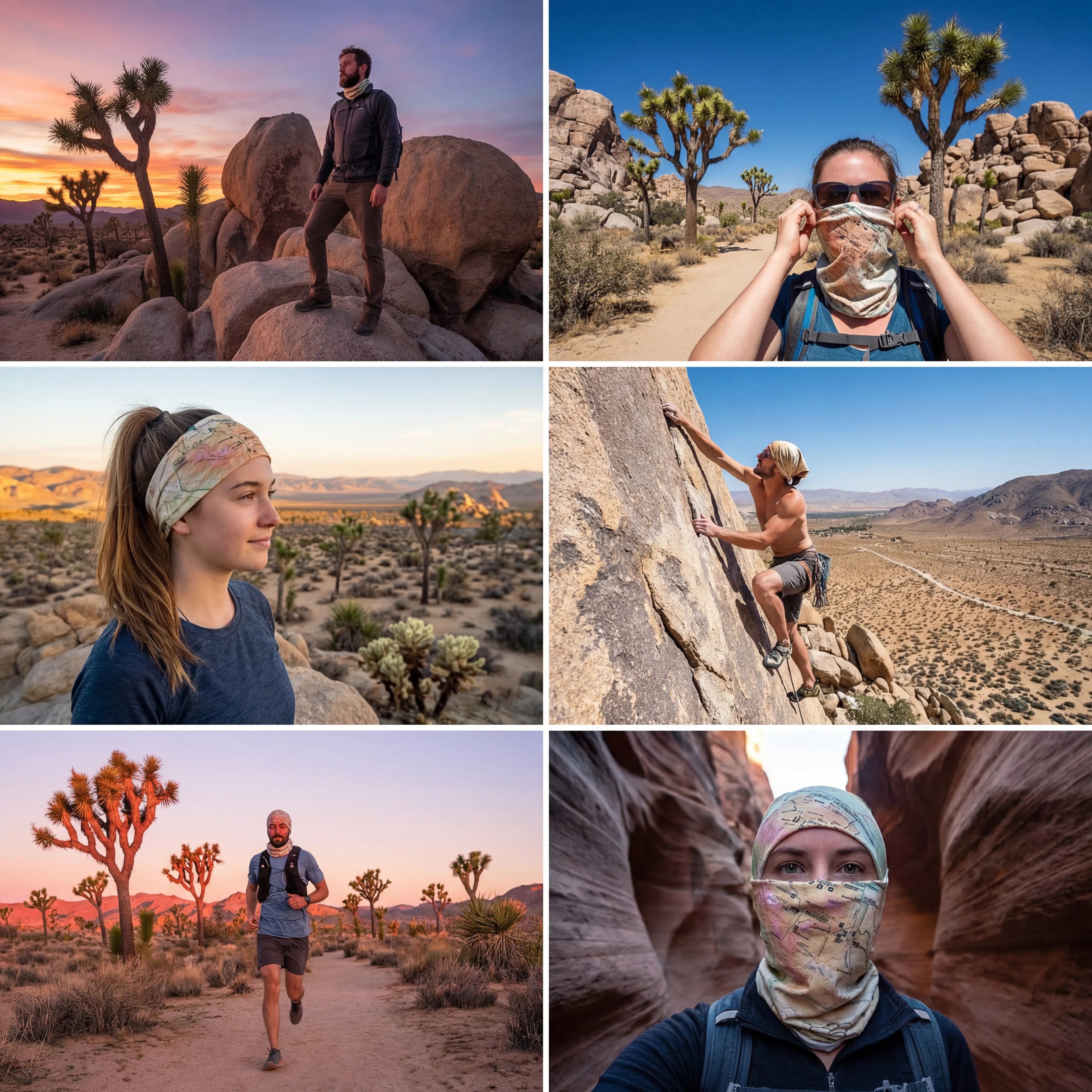 Joshua Tree National Park Map X Guard Neck Gaiter