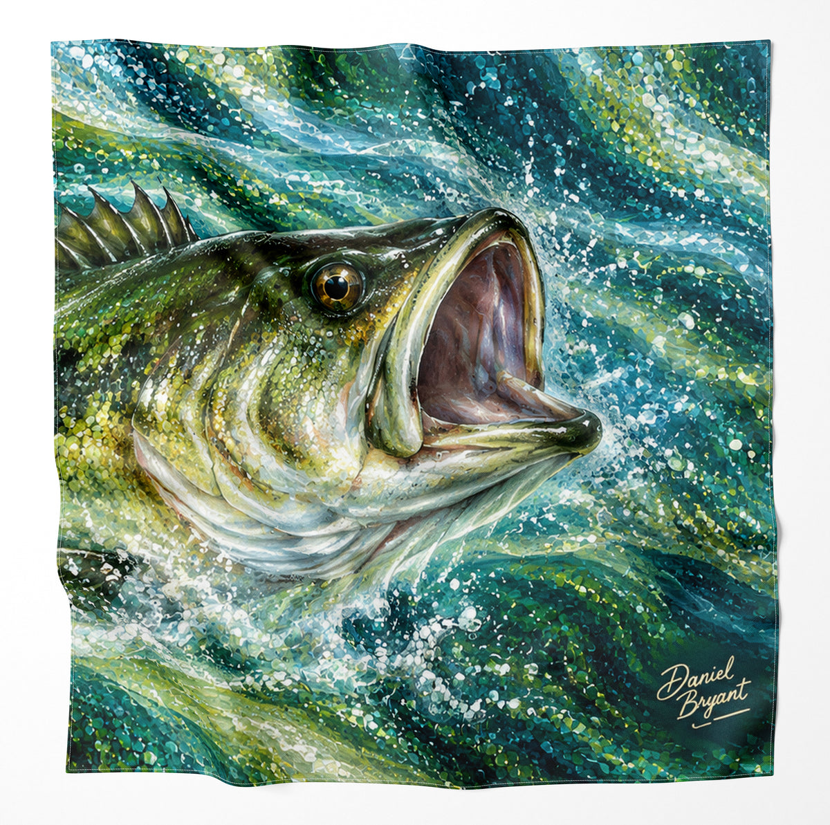 Largemouth Bass Microfiber Cloth Bandana