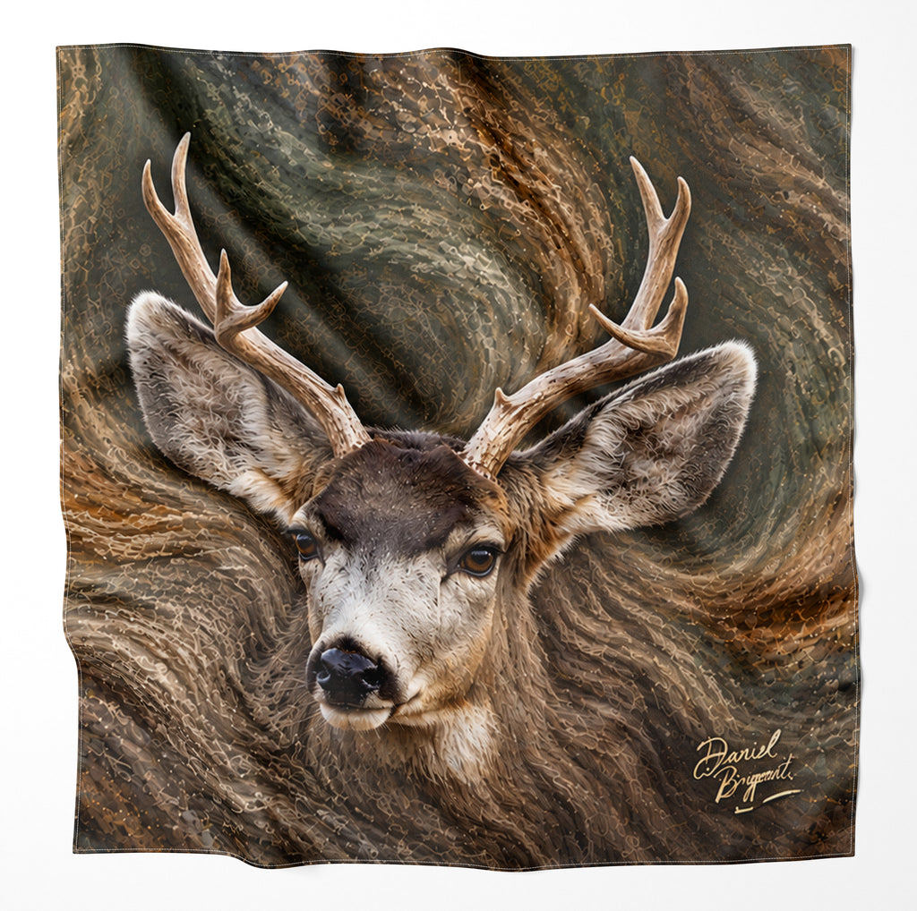 Mule Deer Buck Microfiber Cloth Bandana