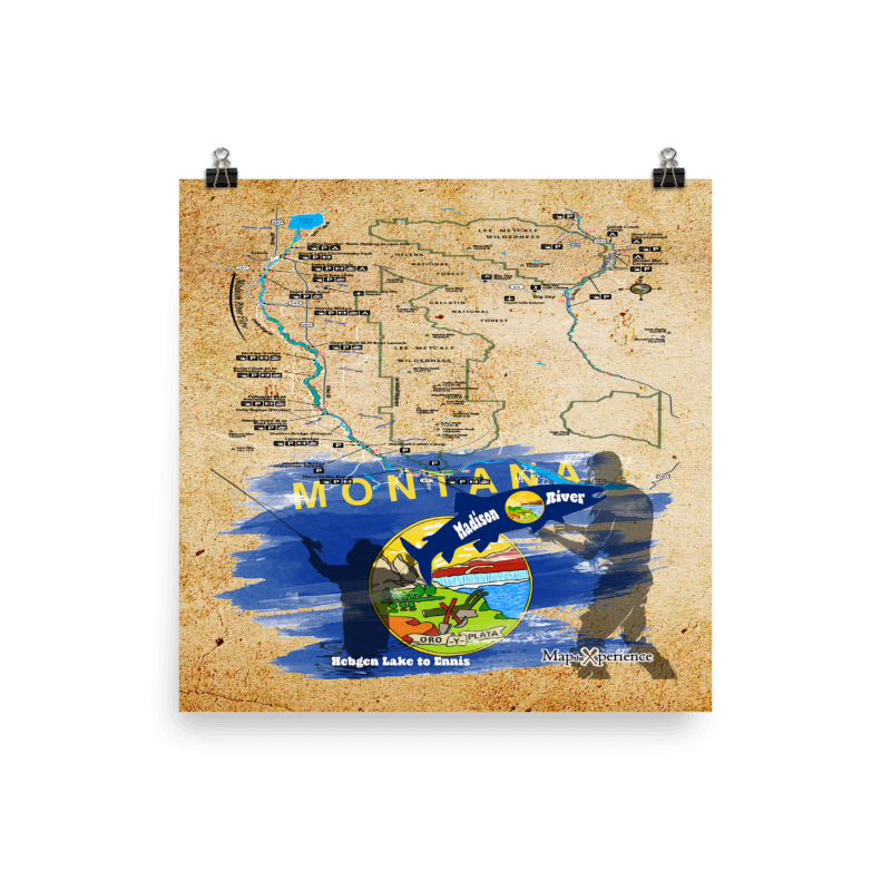 Madison River, Montana Map Poster | Free Mobile Map