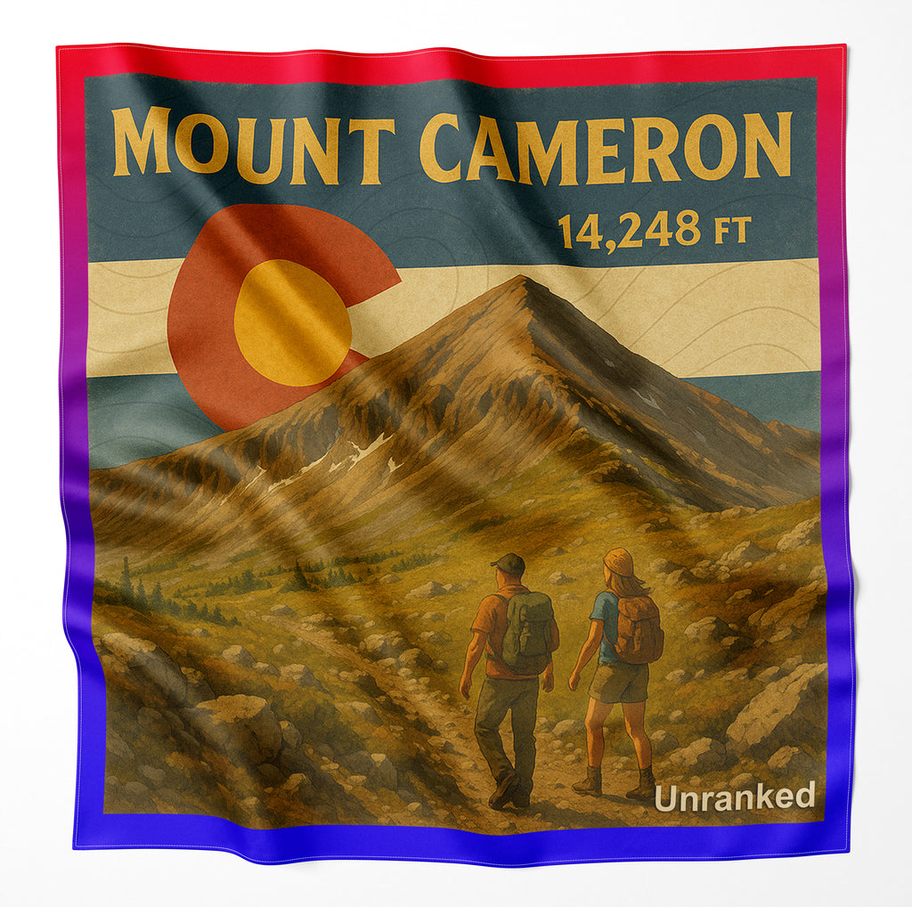 Mount Cameron Colorado 14er Microfiber Cloth Bandana