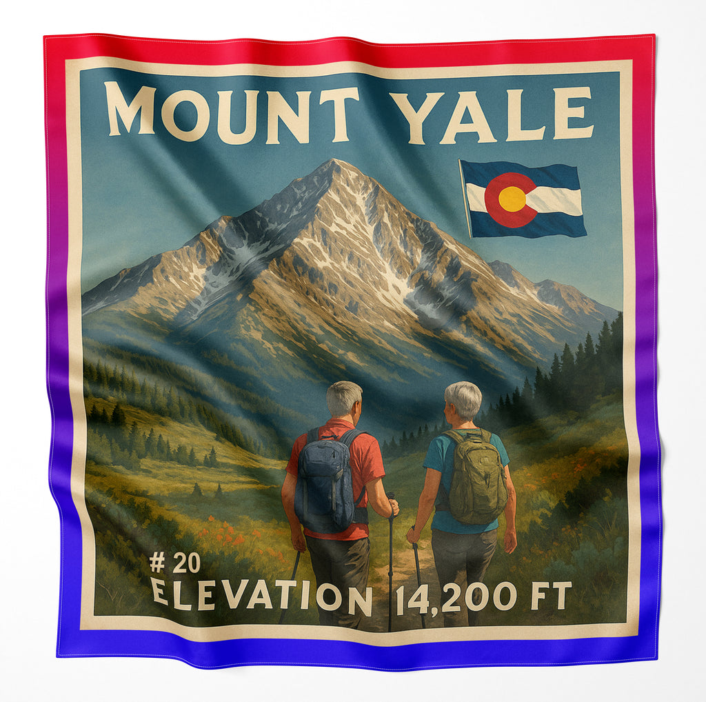 Mount Yale Colorado 14er Microfiber Cloth Bandana
